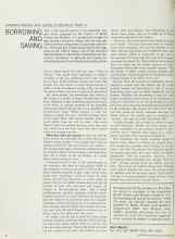Better Homes & Gardens October 1966 Magazine Article: BORROWING AND SAVING
