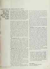Better Homes & Gardens November 1966 Magazine Article: DO YOU REALLY GET WHAT YOU PAY FOR?