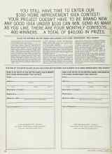 Better Homes & Gardens November 1966 Magazine Article: YOU STILL HAVE TIME TO ENTER OUR $100 HOME IMPROVEMENT IDEA CONTEST!