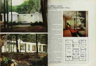Better Homes & Gardens November 1966 Magazine Article: A SIMPLE HOUSE WITH MAGNIFICENT STYLE