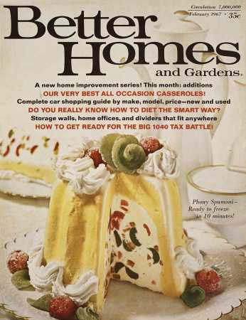Archive of Better Homes & Gardens February 1967 Magazine: Cover