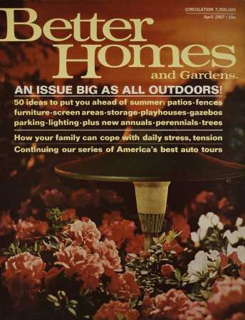 Better Homes & Gardens April 1967 Magazine Cover