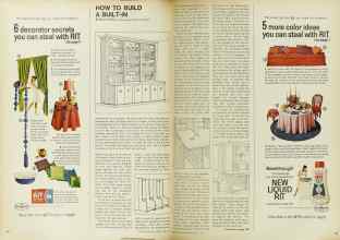 Better Homes & Gardens April 1967 Magazine Article: HOW TO BUILD A BUILT-IN
