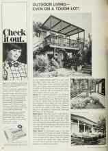 Better Homes & Gardens May 1967 Magazine Article: OUTDOOR LIVING--EVEN ON A TOUGH LOT!