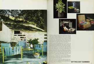 Better Homes & Gardens June 1967 Magazine Article: SITTING-OUT SUMMER
