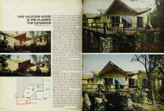 Better Homes & Gardens June 1967 Magazine Article: THIS VACATION HOUSE IS PRE-PLANNED FOR EXPANSION