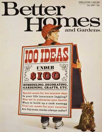 Better Homes & Gardens July 1967 Magazine Cover
