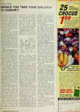 Better Homes & Gardens July 1967 Magazine Article: SHOULD YOU TAKE YOUR CHILDREN TO EUROPE?