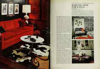 Better Homes & Gardens August 1967 Magazine Article: BLACK AND WHITE PLUS A COLOR ...