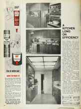 Better Homes & Gardens September 1967 Magazine Article: A KITCHEN LONG ON EFFICIENCY