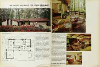 Better Homes & Gardens September 1967 Magazine Article: THIS HOUSE WAS BUILT FOR PEACE AND QUIET