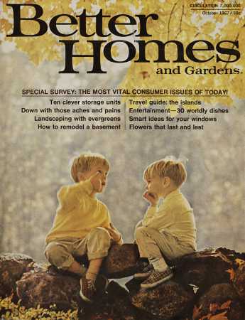 Better Homes & Gardens October 1967 Magazine Cover