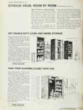 Better Homes & Gardens October 1967 Magazine Article: STORAGE IDEAS--ROOM BY ROOM