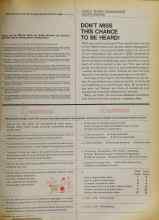 Better Homes & Gardens October 1967 Magazine Article: DON'T MISS THIS CHANCE TO BE HEARD!