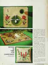 Better Homes & Gardens October 1967 Magazine Article: STITCH IN TIME FOR CHRISTMAS!