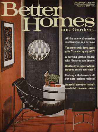Better Homes & Gardens November 1967 Magazine Cover