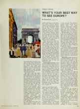 Better Homes & Gardens November 1967 Magazine Article: WHAT'S YOUR BEST WAY TO SEE EUROPE?
