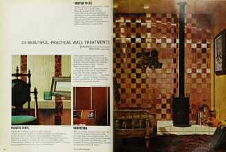 Better Homes & Gardens November 1967 Magazine Article: 23 BEAUTIFUL, PRACTICAL WALL TREATMENTS