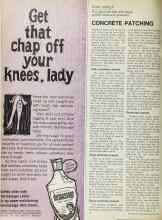Better Homes & Gardens March 1968 Magazine Article: CONCRETE PATCHING
