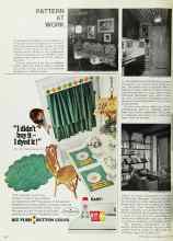 Better Homes & Gardens March 1968 Magazine Article: PATTERN AT WORK