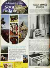 Better Homes & Gardens March 1968 Magazine Article: TABLE-SETTING STORAGE