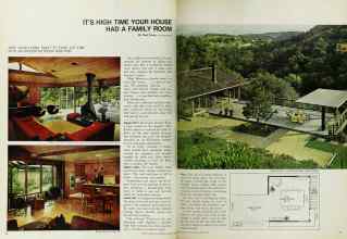 Better Homes & Gardens March 1968 Magazine Article: IT'S HIGH TIME YOUR HOUSE HAD A FAMILY ROOM