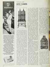Better Homes & Gardens April 1968 Magazine Article: BIRD CAGES