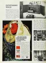 Better Homes & Gardens April 1968 Magazine Article: ENTERTAINING WALLS