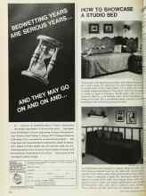 Better Homes & Gardens April 1968 Magazine Article: HOW TO SHOWCASE A STUDIO BED