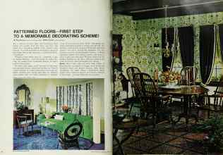 Better Homes & Gardens April 1968 Magazine Article: PATTERNED FLOORS--FIRST STEP TO A MEMORABLE DECORATING SCHEME!