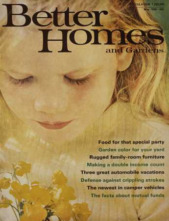Better Homes & Gardens May 1968 Magazine Cover