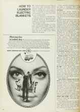 Better Homes & Gardens May 1968 Magazine Article: HOW TO LAUNDER ELECTRIC BLANKETS