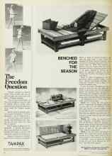 Better Homes & Gardens June 1968 Magazine Article: BENCHED FOR THE SEASON