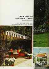 Better Homes & Gardens June 1968 Magazine Article: QUICK SHELTER FOR SHADE LOVERS