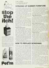 Better Homes & Gardens July 1968 Magazine Article: HOW TO REPLACE SCREENING