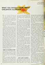 Better Homes & Gardens August 1968 Magazine Article: WHAT YOU SHOULD KNOW ABOUT CHILDHOOD ALLERGIES