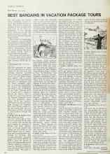 Better Homes & Gardens September 1968 Magazine Article: BEST BARGAINS IN VACATION PACKAGE TOURS