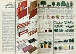 Better Homes & Gardens September 1968 Magazine Article: HOW TO LANDSCAPE YOUR GARDEN ON A BUDGET