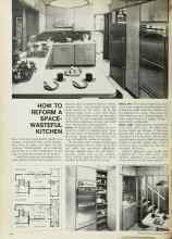 Better Homes & Gardens October 1968 Magazine Article: HOW TO REFORM A SPACE-WASTEFUL KITCHEN