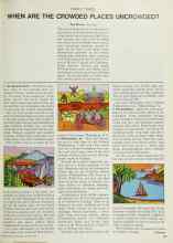 Better Homes & Gardens October 1968 Magazine Article: WHEN ARE THE CROWDED PLACES UNCROWDED?
