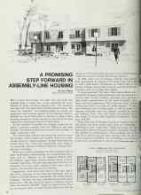 Better Homes & Gardens February 1969 Magazine Article: A PROMISING STEP FORWARD IN ASSEMBLY-LINE HOUSING