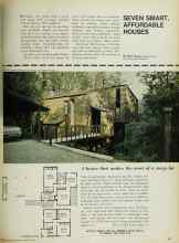 Better Homes & Gardens February 1969 Magazine Article: SEVEN SMART, AFFORDABLE HOUSES