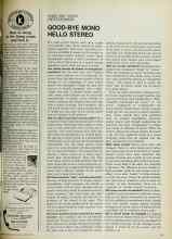 Better Homes & Gardens March 1969 Magazine Article: GOOD-BYE MONO HELLO STEREO