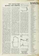 Better Homes & Gardens March 1969 Magazine Article: TRY VINYLS FOR SEWING AND CRAFTS