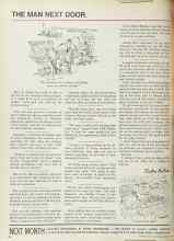 Better Homes & Gardens March 1969 Magazine Article: THE MAN NEXT DOOR