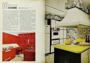 Better Homes & Gardens March 1969 Magazine Article: 10 SHOWCASE KITCHENS