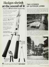Better Homes & Gardens April 1969 Magazine Article: TWO STORIES OF OUTDOOR LIVING