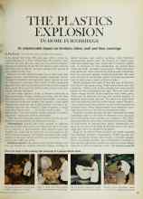 Better Homes & Gardens April 1969 Magazine Article: THE PLASTICS EXPLOSION IN HOME FURNISHINGS