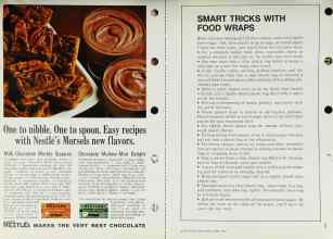Better Homes & Gardens April 1969 Magazine Article: SMART TRICKS WITH FOOD WRAPS
