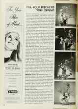 Better Homes & Gardens April 1969 Magazine Article: FILL YOUR PITCHERS WITH SPRING